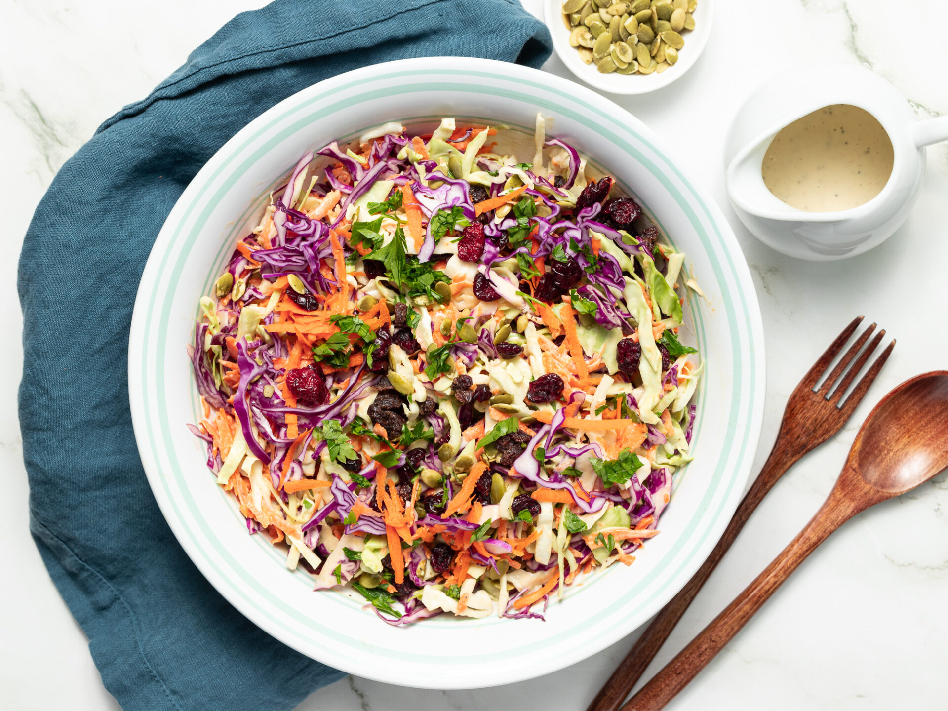 Creamy Vegan Coleslaw - Connoisseurus Veg